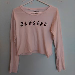 Long sleeve crop top